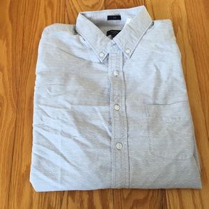 NWT J. Crew men’s slim large oxford dot shirt